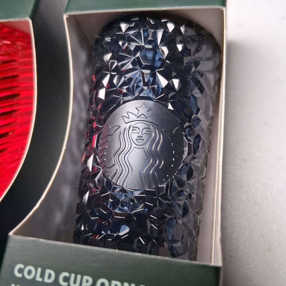 Starbucks Cold Cup Ornament Keychain Lot of 3 Plastic Blue Pink Red Collectible - Picture 2 of 9